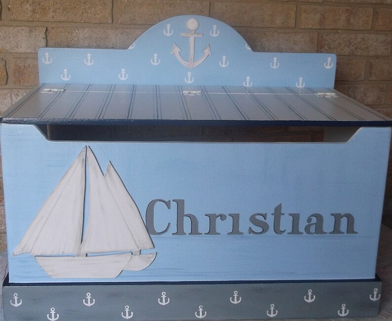 sailboat toy box