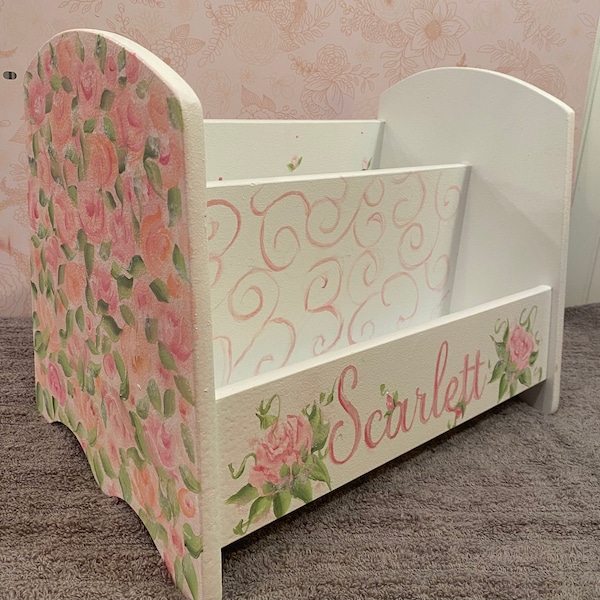 Child’s Bookcase, Book stand, personalized gifts, bathroom. Nursery gifts, living room book holder. Girls or Boys.