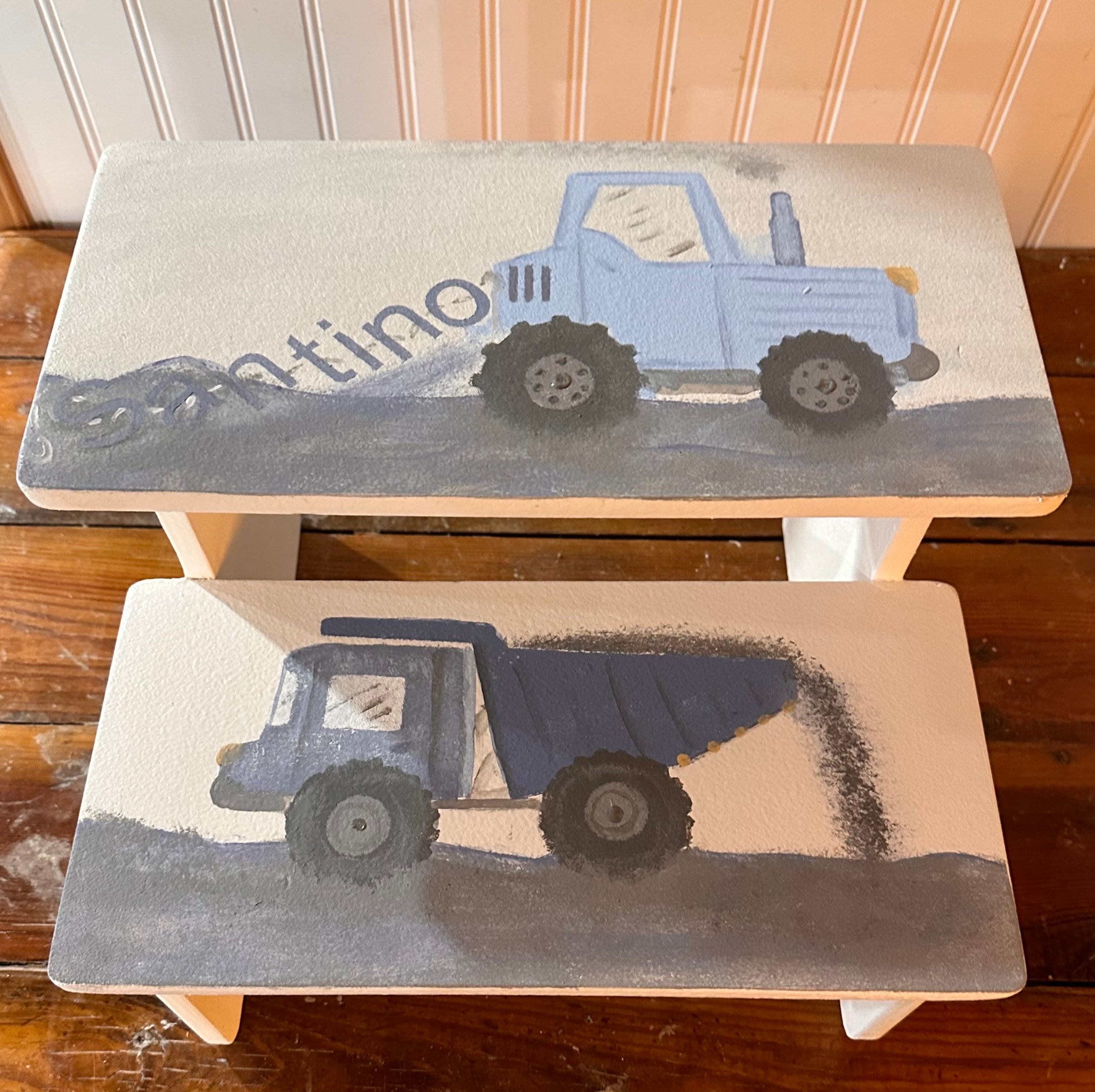 TRUCK FURNITURE CHILD STOOL ② Toddler Step Stool, Truck Step