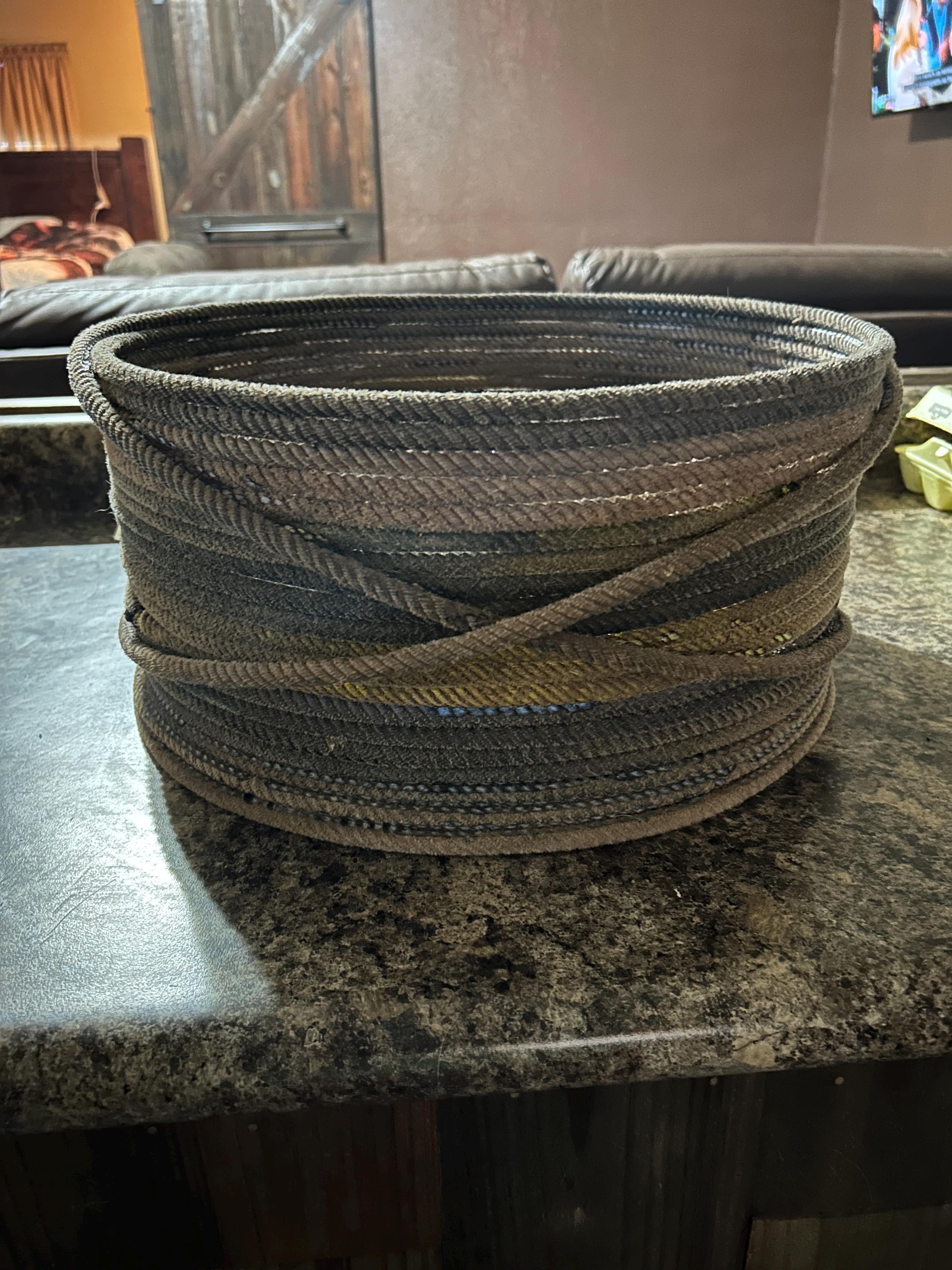 Handmade Rope Basket | Roping Lariats | Western Cowboy Decor | Heavy ...