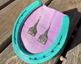 Horseshoe Earring Holder : picture frame