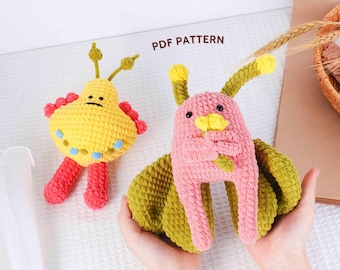 Celestial Whimsy Häkelanleitungen-Bundle | Planet Stern Muster, Planet Schmetterling Muster, Amigurumi Häkelanleitungen, PDF Häkelanleitungen