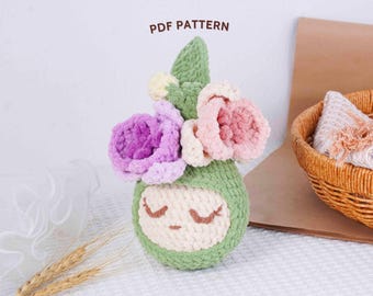 Orchid Crochet Pattern, Amigurumi Crochet Pattern, Amigurumi Flower Toy PDF Pattern, Low Sew Orchid Crochet Pattern, PDF Crochet Pattern