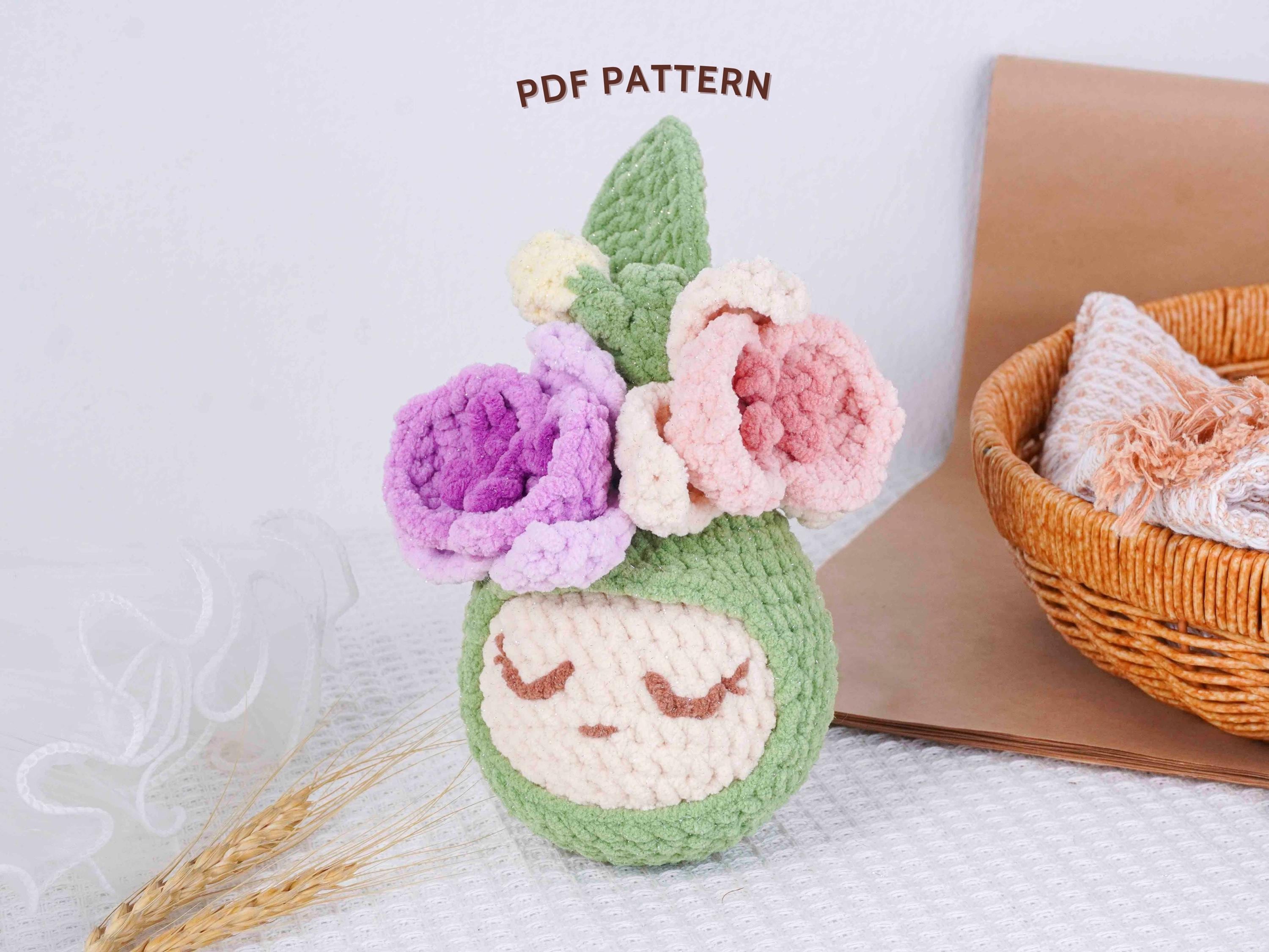 30 Orchid Crochet Patterns to Stitch Elegant Blooms for Home Decor and Gifts 17 Low-Sew Orchid Amigurumi Flower Toy