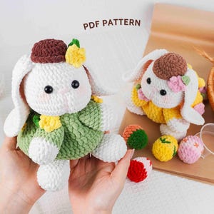 Osterhase Liefert Eier Häkelanleitung, Osterhase Häkelanleitung, Ostertag Häkelanleitung, Osterornament häkeln, Häkelanleitung