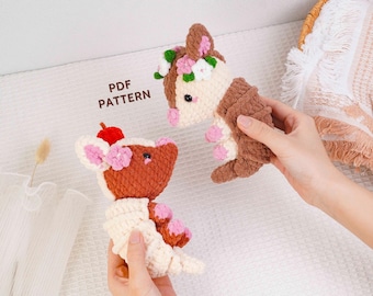 Haakpatroon gordeldier, amigurumi-patroon gordeldier, eenvoudig gehaakt dier, dierenpatroon amigurumi, pluche gehaakt ontwerp, pdf-patroon