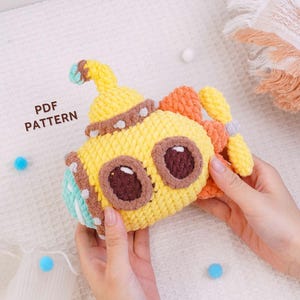 Padrão de crochê de navio de exploração, padrão de amigurumi de barco explorador, crochê de aventura oceânica, design de brinquedo de pelúcia, padrão digital em PDF
