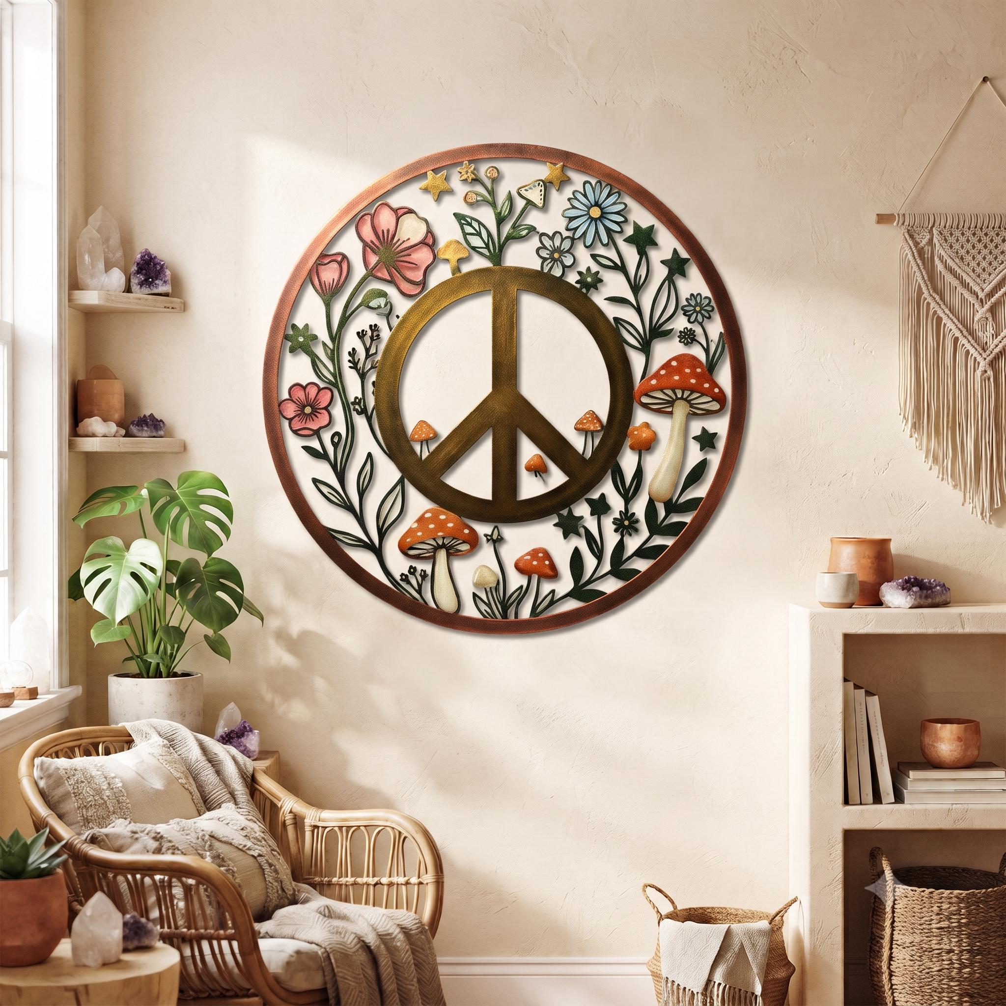 Peace Symbol for Wall - Etsy