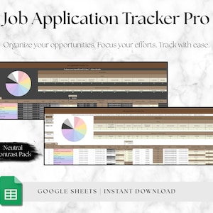 Job Application Tracker Google Sheets, Job Planner, Job Search Spreadsheet, Job Application Template, Simple Dashboard Spreadsheet, Career