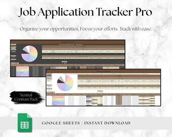 Job Application Tracker Google Sheets, Job Planner, Job Search Spreadsheet, Job Application Template, Simple Dashboard Spreadsheet, Career