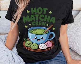 Kawaii Matcha Cup PNG | Hot Matcha Crew Clipart (Digital Download)