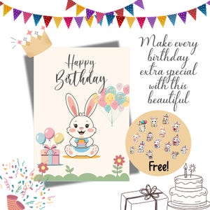 Druckbare Geburtstagskarte, alles Gute zum Geburtstagskarte, sofortiger Download, druckbare Grußkarte, druckbare Karte, digitaler Download, digitale Karte