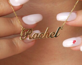 Custom Name Necklace – 925 Silver Gift • Dainty Personalized Jewelry for Her, Halloween and Christmas gift