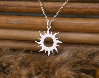 Sun Necklace Waterproof 14k Gold, Tangled Sun Necklace Gold, Everyday Necklace Gold Sun, Minimalist Sunshine Necklace, Gift For Her