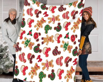 Cute Christmas Blanket, Unique Holiday Gifts, Winter Holiday Decor, Christmas Gift Ideas, Festive Xmas Santa Claus Decor Gift PAS021