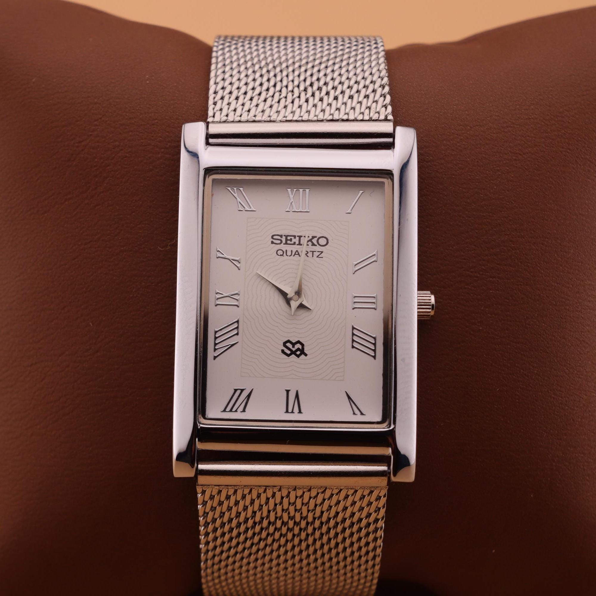 Seiko tank silver - Etsy 日本