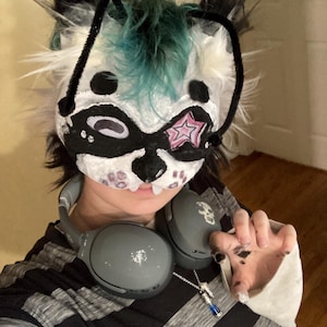 Star eyed Raccoon mask therian