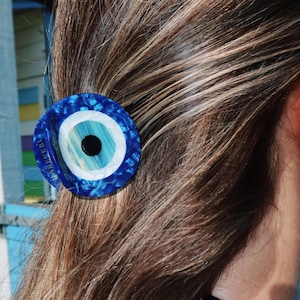 Evil Eye Hair Clip - The Habeyebi Claw Clip