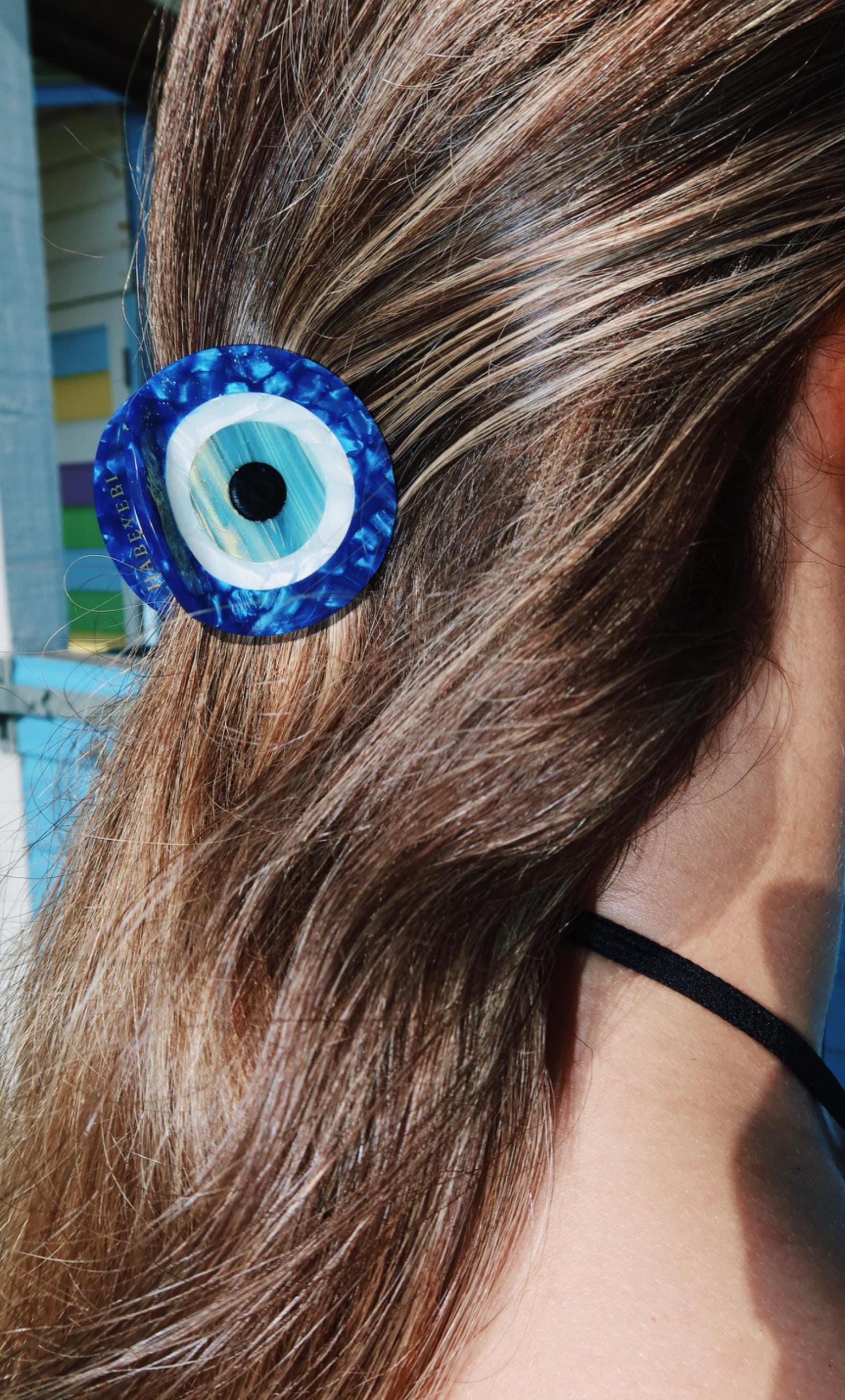 Evil Eye Hair Clip - the Habeyebi Claw Clip - Etsy