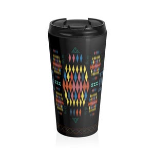 Personalized Stainless Steel Travel Mug: Insulated Coffee Tumbler with Lid
