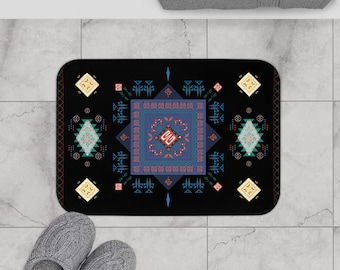 Luxury Cotton Bath Mat - Plush Bathroom Rug for Spa & Home, Absorbent Non-Slip Bathroom Decor