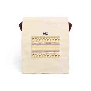 Canvas Lunch Bag with Strap – Reusable & Eco-Friendly Lunch Tote for Work or School | Akha Chiang Mai
