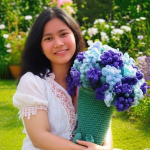 Blumenstrauß Decke Häkelanleitung | Blumen Häkeldecke Muster | Easy Blumenstrauß Decke Häkelanleitung | Geschenk Muster | PDF Datei