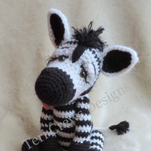 Simply Cute Zebra Crochet Pattern by Teri Crews