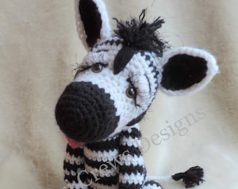 Simply Cute Zebra Crochet Pattern by Teri Crews