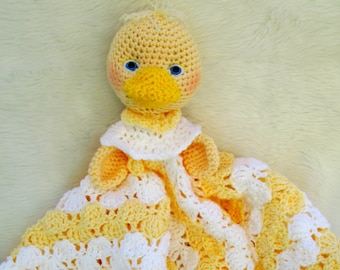 Crochet Pattern Duck Huggy Blanket by Teri Crews instant download PDF format