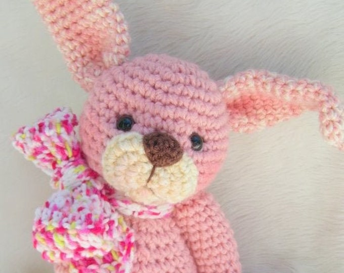 Crochet Pattern Huggable Bunny by Teri Crews instant download PDF format Crochet Toy Pattern