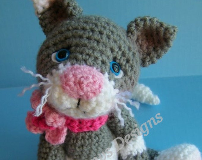 Simply Cute Cat Crochet Pattern by Teri Crews Instant Download Digital PDF