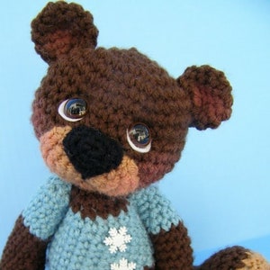 Crochet Pattern Cute Teddy Bear by Teri Crews instant download PDF format Crochet Toy Pattern