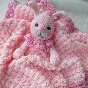 Crochet Pattern Bunny Huggy Blanket by Teri Crews instant download PDF format