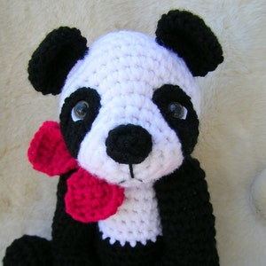 Crochet Pattern Cute Panda Bear by Teri Crews Wool and Whims Instant Download PDF Format