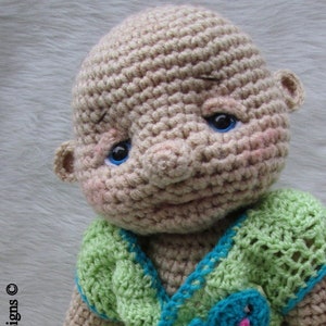 Crochet Pattern Huggable Lifesize Baby Doll by Teri Crews instant download PDF format Crochet Toy Pattern
