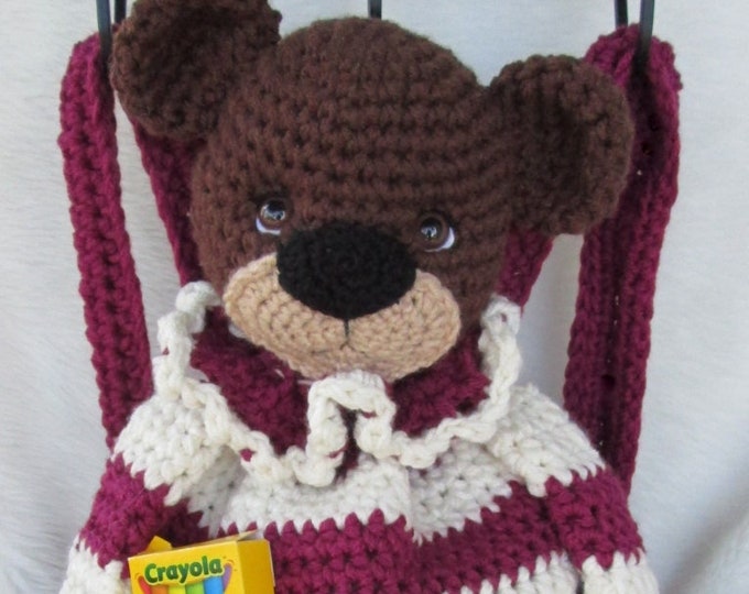 Crochet Pattern Teddy Bear Back Pack by Teri Crews Wool and Whims Instant Download PDF format