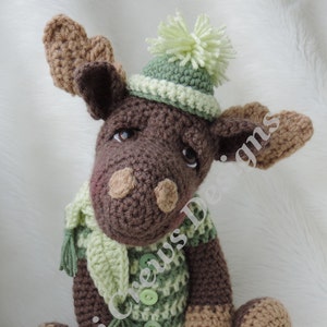 Moose Crochet Pattern Instant Download PDF format Simply Cute Moose by Teri Crews