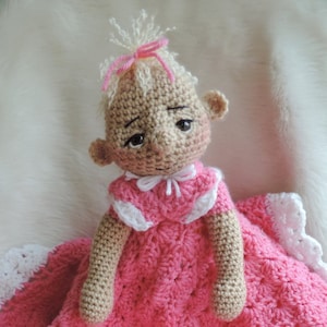Crochet Pattern Dolly Huggy Lovey Blanket Instant Download PDF Format