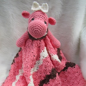 Crochet Pattern Hippo Huggy Blanket by Teri Crews instant download PDF format