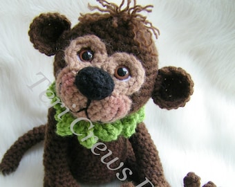 Simply Sweet Monkey Crochet Pattern by Teri Crews Instant Download Digital PDF