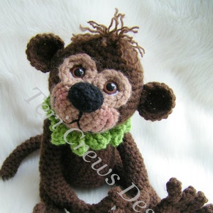 Simply Sweet Monkey Crochet Pattern by Teri Crews Instant Download Digital PDF