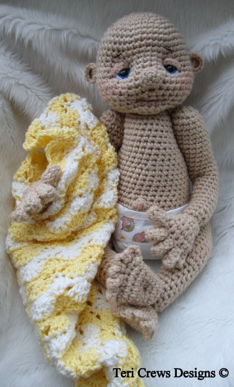 Crochet Pattern Huggable Lifesize Baby Doll by Teri Crews instant download PDF format Crochet Toy Pattern image 5