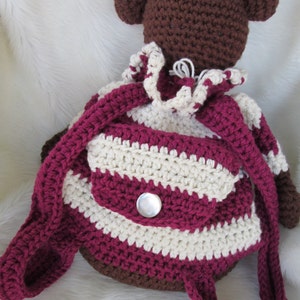 Crochet Pattern Teddy Bear Back Pack by Teri Crews Wool and Whims Instant Download PDF format image 4