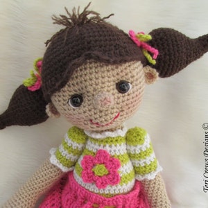 Crochet Pattern So Cute Dolly by Teri Crews instant download PDF format Crochet Toy Pattern