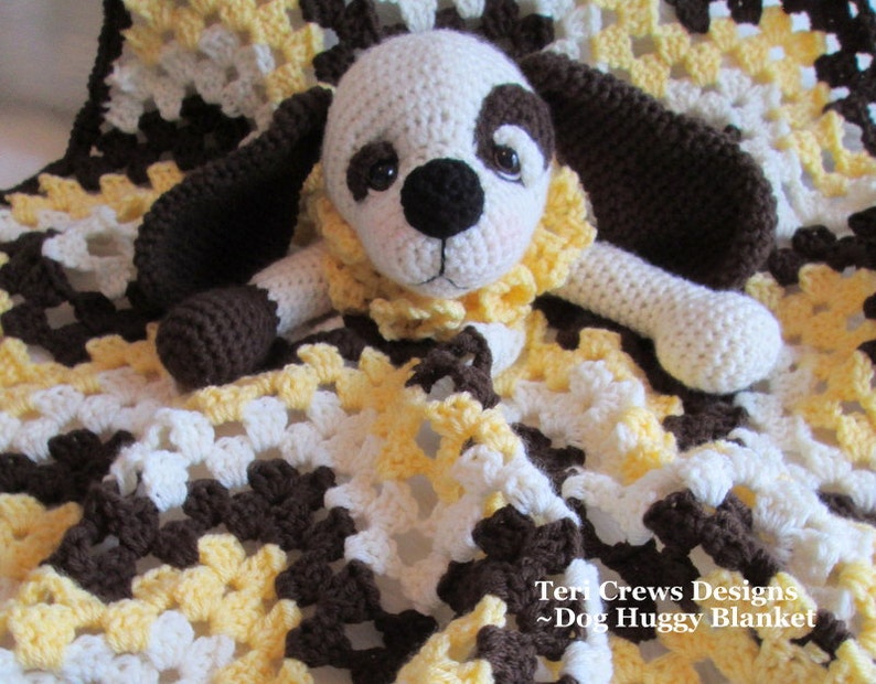 Crochet Pattern Dog Huggy Blanket by Teri Crews instant download PDF format image 5