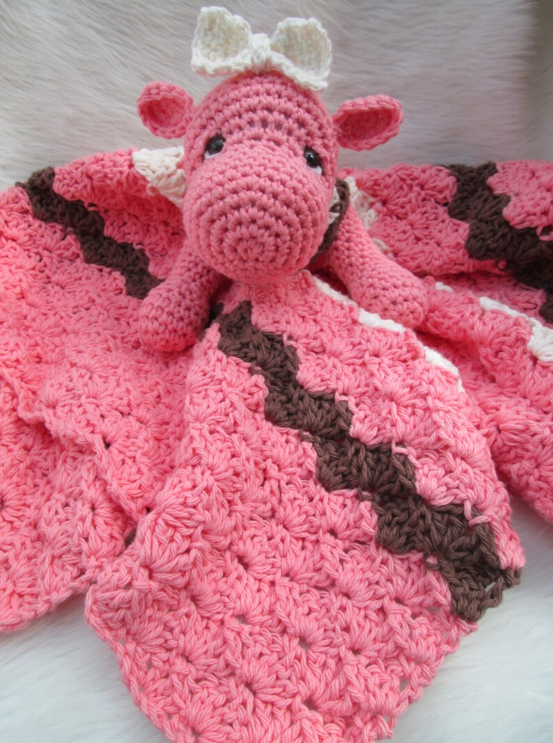 Crochet Pattern Hippo Huggy Blanket by Teri Crews instant download PDF format image 2