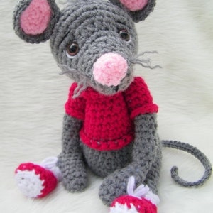 Crochet Pattern Cute Mouse by Teri Crews Wool and Whims Instant Download PDF Format image 3