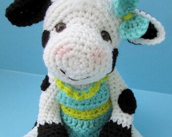 Crochet Pattern Cute Cow by Teri Crews Wool and Whims Instant Download PDF Format