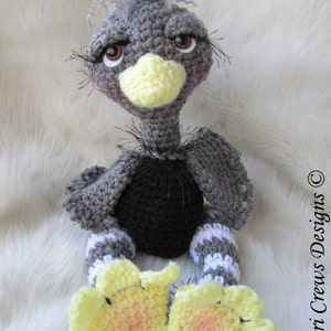 Crochet Pattern Ostrich by Teri Crews Wool and Whims Instant Download PDF Format image 2